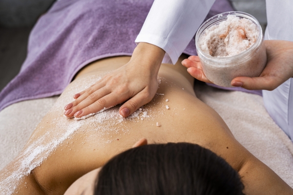 Два скрабирования тела