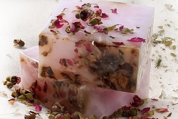 Марокканское мыло Бельди с ароматом розы